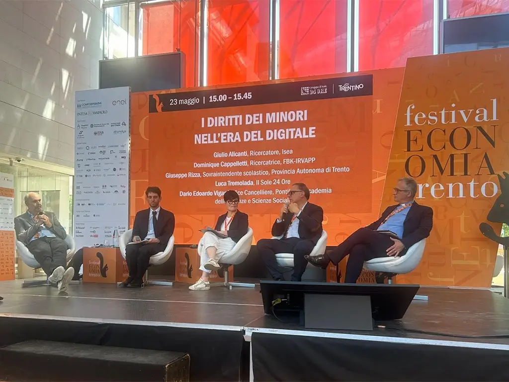 ISEA al Festival Economia Trento 2026 - Panel Diritti dei minori nell'era digitale